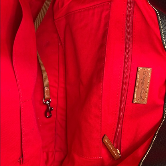 Dooney & Bourke Black and Orange Hobo Bag - Picture 3 of 3